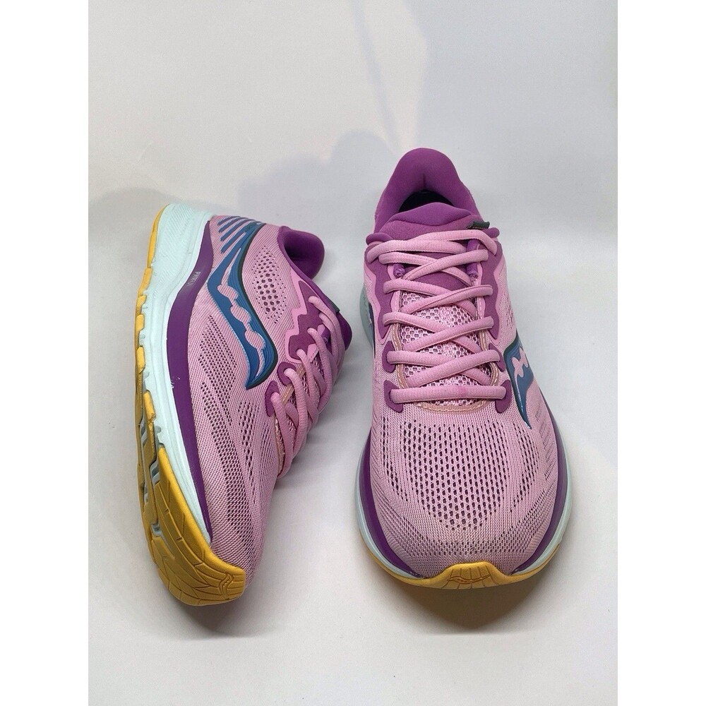 Saucony Ride 14 Future Spring Pink Purple Sneakers - Women's Size 9